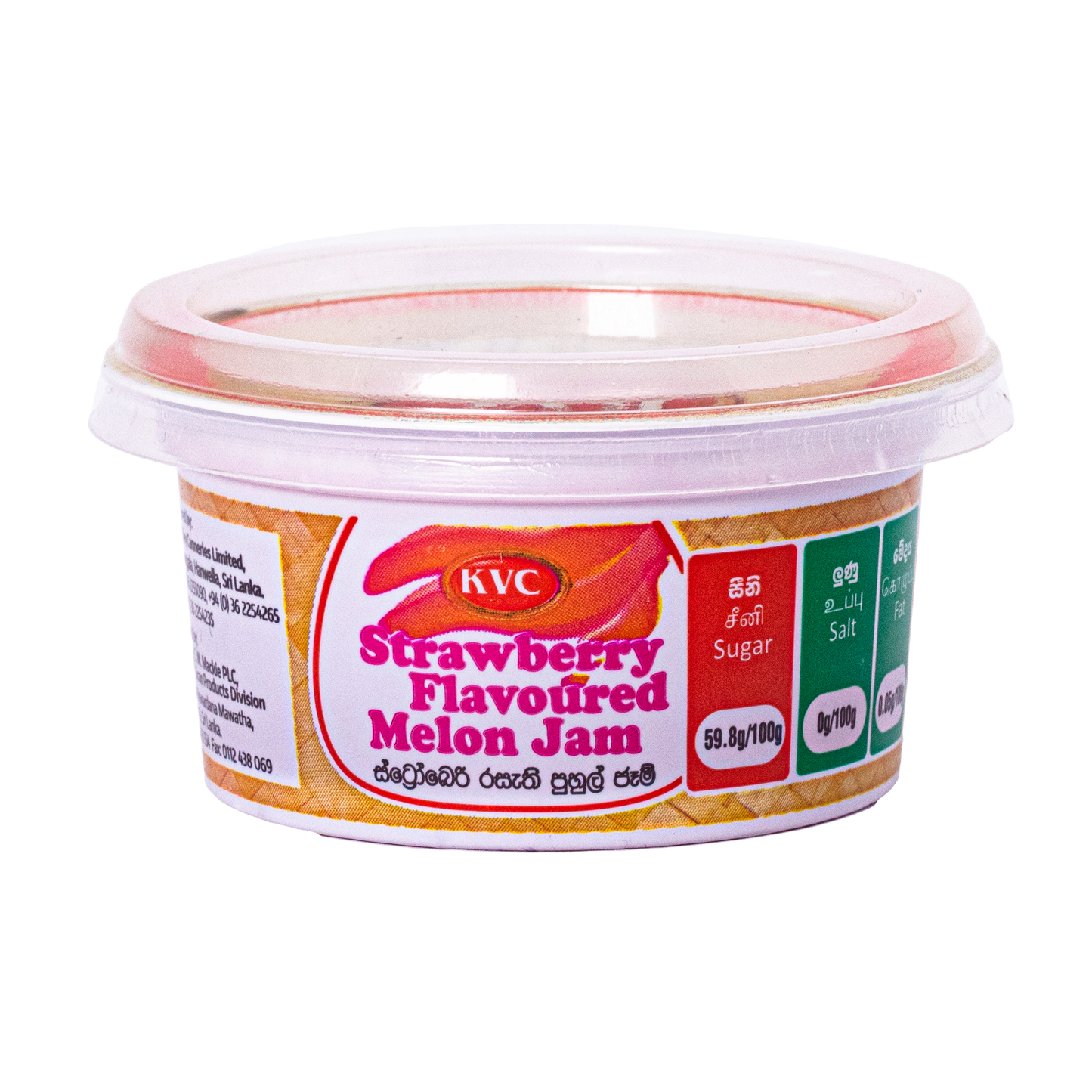 KVC JAM - STRAWBERY & MELON 100G CUP