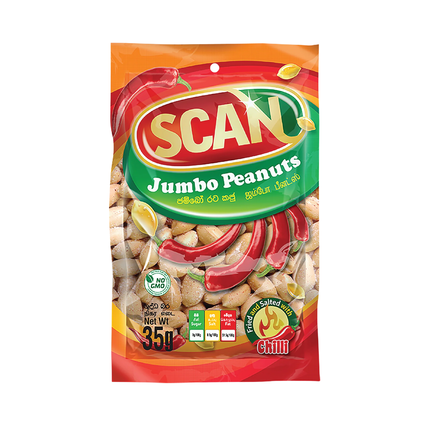 SCAN JUMBO PEANUTS CHILLIE 35G