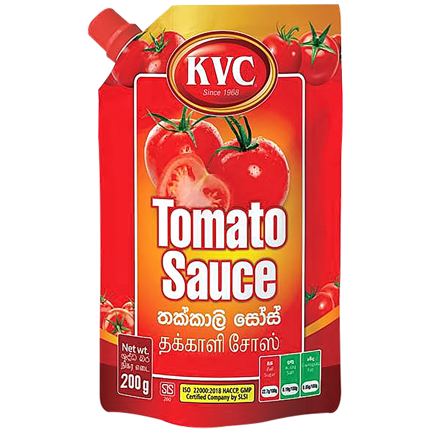 KVC SAUCE - TOMATO 200G (POUCH)