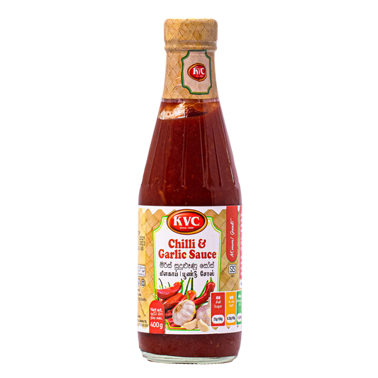 KVC SAUCE - CHILLI & GARLIC 400G