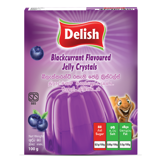 DELISH JELLY CRYSTAL - BLACK CURRANT 100G