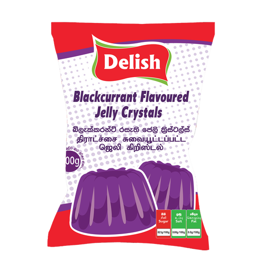 DELISH JELLY CRYSTAL - BLACK CURRANT 500G
