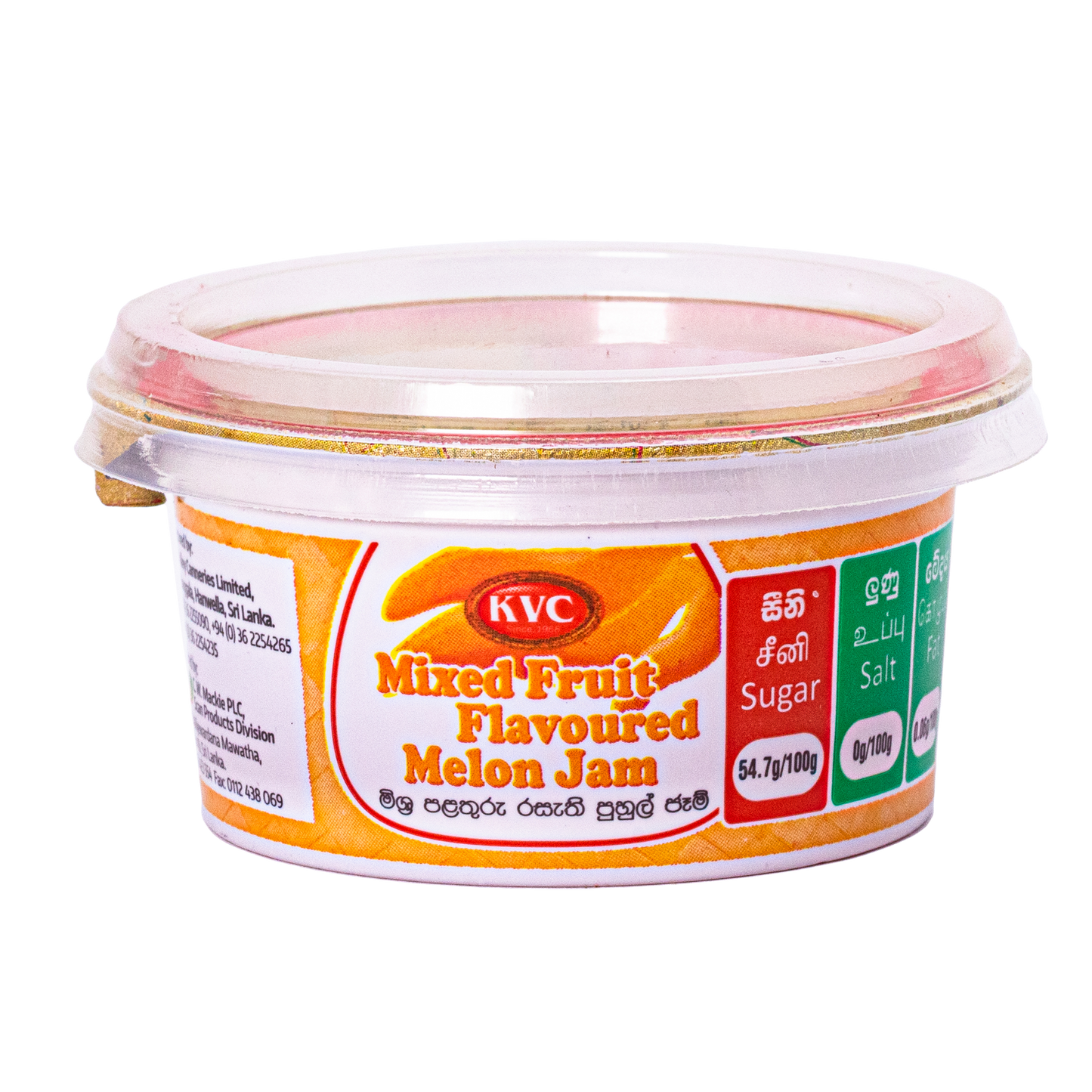 KVC JAM-MIXED FR/T FLAVO & MELON 100G