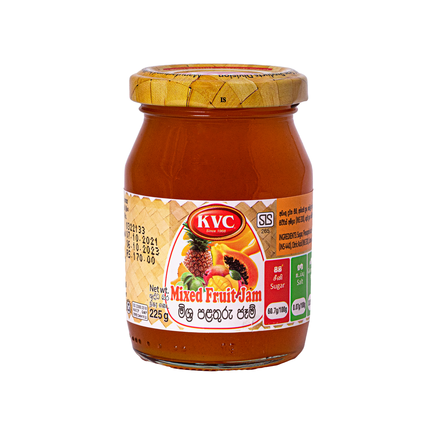 KVC JAM - MIXED FRUIT 225G
