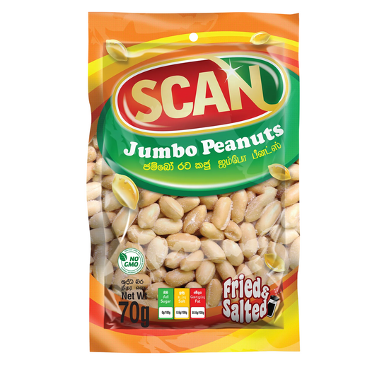 SCAN JUMBO PEANUTS FRIED & SALTED 70G